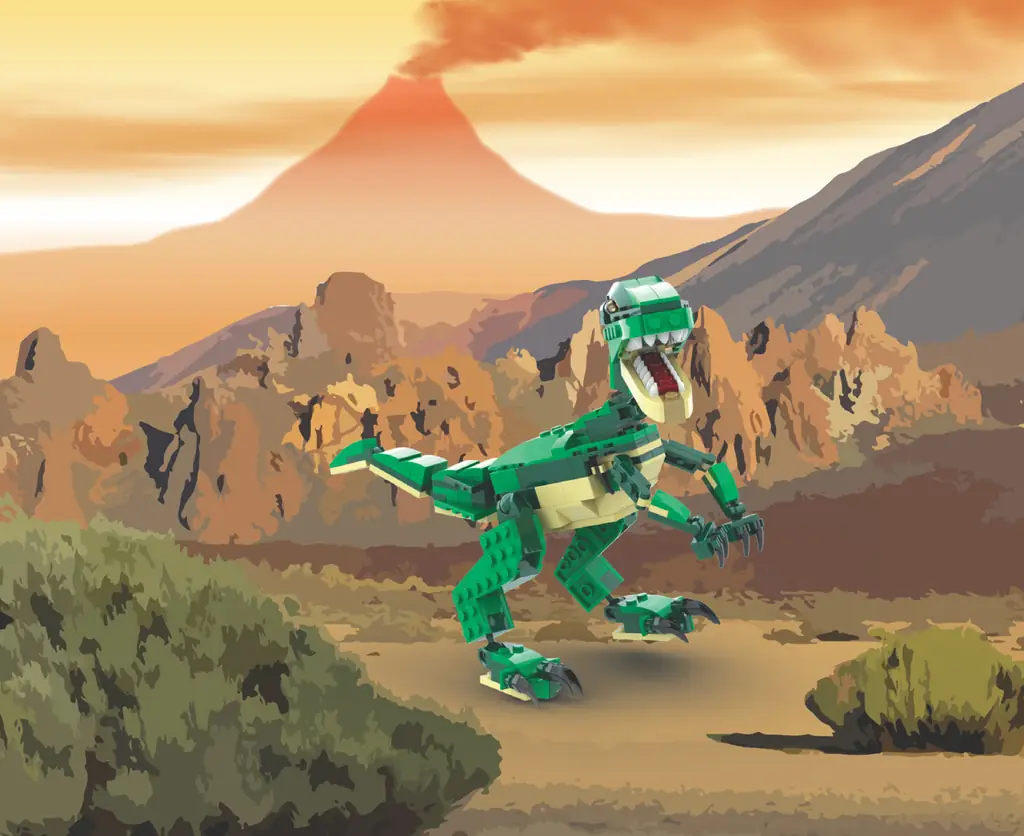 Velociraptor v narisani pokrajini