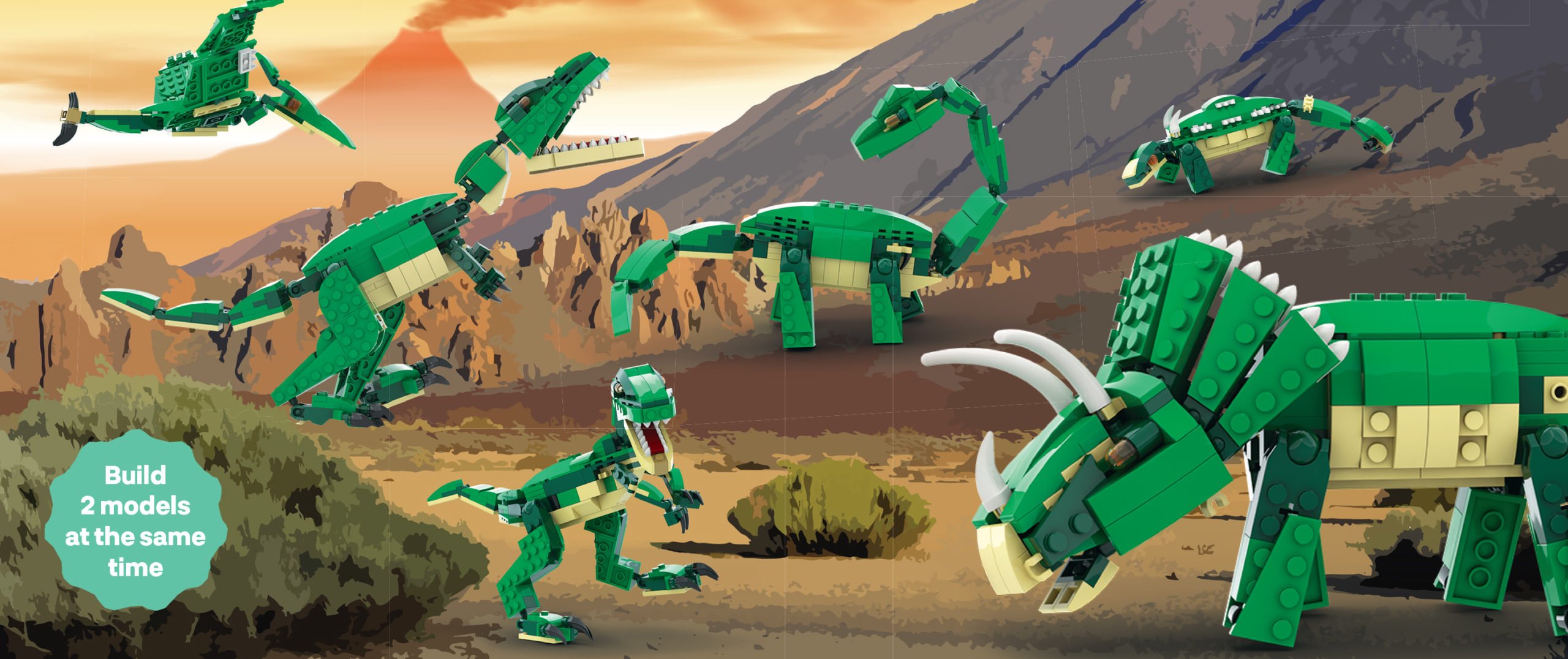 CUBB Toys Grand Dinosaur 12 in 1 Building Blocks Set